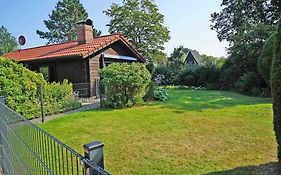 Blockhaus - grosse Terrasse mit Strandkorb und W-LAN